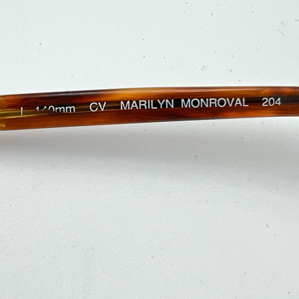 Vintage Kenneth Cole Tortoise Oval Sunglasses Frames Marilyn Monroval 204 - Picture 5 of 6